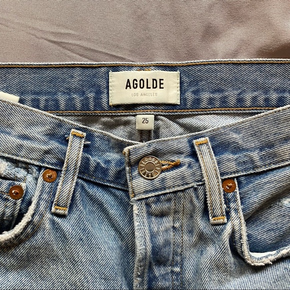 Agolde Parker Vintage Cut Off Shorts in Swapmeet - Picture 7 of 9